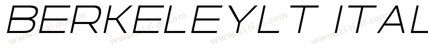 BerkeleyLT Italic字体转换